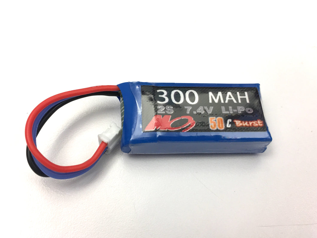 MC3 2S 7.4v LiPo battery- 300 mAh 50C burst