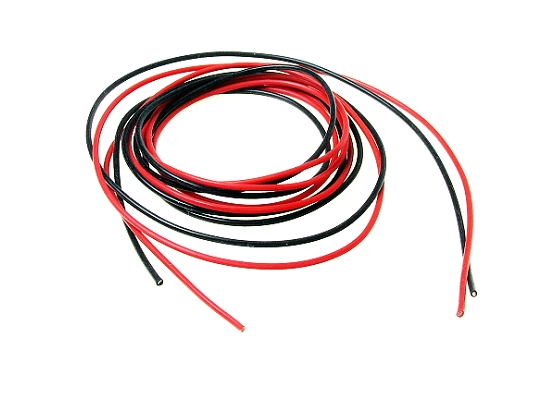 700222 PN Racing 22AWG Silicon Power Connect Wire (Black 3ft Red 3ft)
