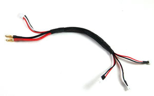 700253 PN Racing 4mm Banana Plug 3xJST-PH Parallel Charging Cable