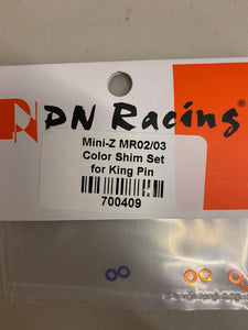 700409 PN Racing Mini-Z MR03 Color Shim Set for King Pin