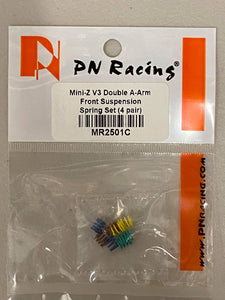 MR2501C PN Racing Mini-Z V3 Double A-Arm Front Suspension Spring Set (4 pair)