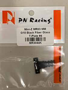 MR3044K PN Racing Mini-Z MR03 MM G10 Black Fiber Glass T-Plate #4