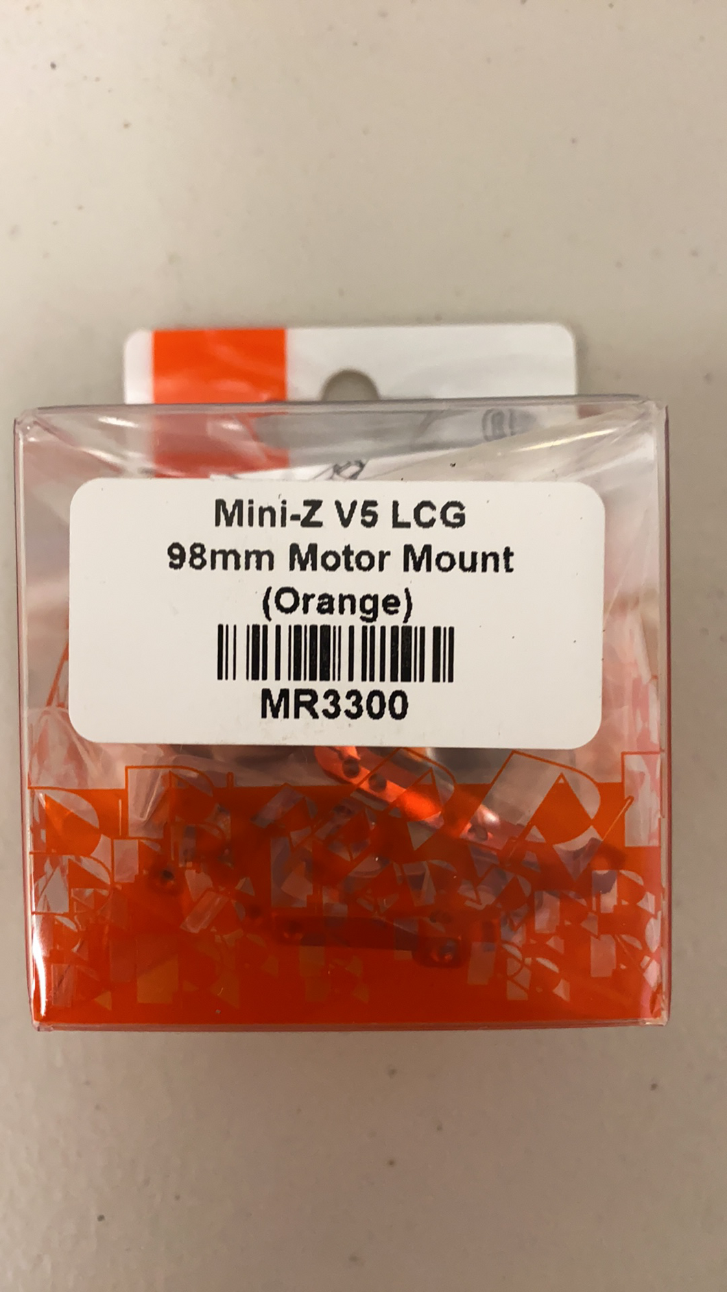 MR3300 PN Racing Mini-Z V5 LCG 98mm Motor Mount (Orange)
