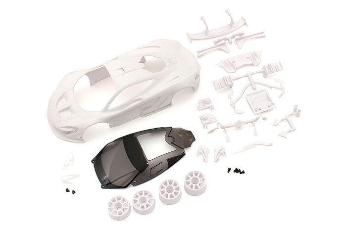 MZN190 McLaren P1 GTR White body set(w/Wheel)