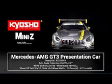 Load and play video in Gallery viewer, 32338GY MINI-Z RWD MR-03 AMG GT3 Presentation Car