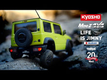 Load and play video in Gallery viewer, 32523Y Mini-Z 4X4 Suzuki Jimny Sierra Kinetic Yellow Ready Set