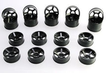 Load image into Gallery viewer, 205BR2 PN Racing Mini-Z 2WD Machine Cut 5 Spoke Rear Wheel R2 Black

