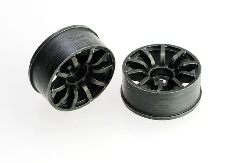 210BR2 PN Racing Mini-Z 2WD Machine Cut 10 Spoke Rear Wheel R2 Black