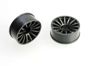 216BR2 PN Racing Mini-Z 2WD Machine Cut 16 Spoke Rear Wheel R2 Black