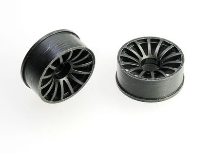 216BF0 PN Racing Mini-Z 2WD Machine Cut 16 Spoke Front Wheel F0 Black
