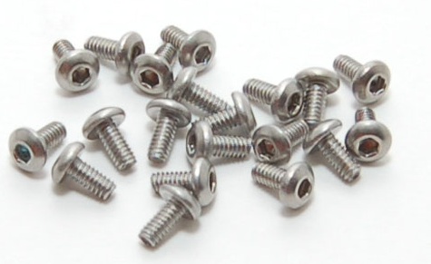 700324 PN Racing M2x4 Button Head Stainless Steel Hex Machine Screw (20pcs)