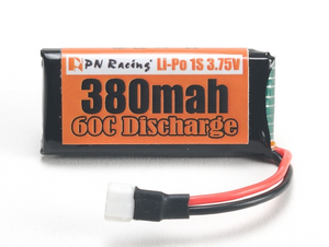 700380 PN Racing LiPo 1S 3.75V 380mah 60C Battery