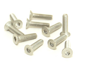 700726 PN Racing M2x6 Titanium Countersunk Hex Machine Screw (10pcs)