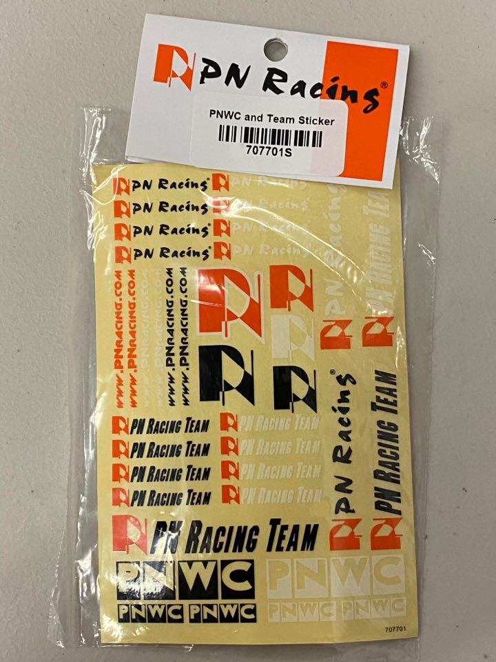 707701S PN Racing PNWC and Team Sticker